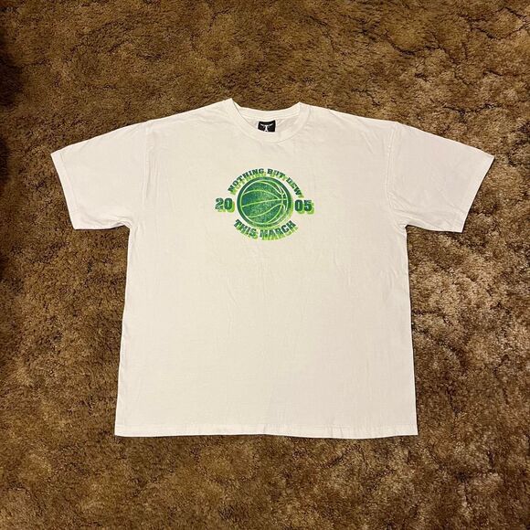 Mountain Dew 2005 March Madness Basketball T-Shirt White XLarge - Picture 1 of 5